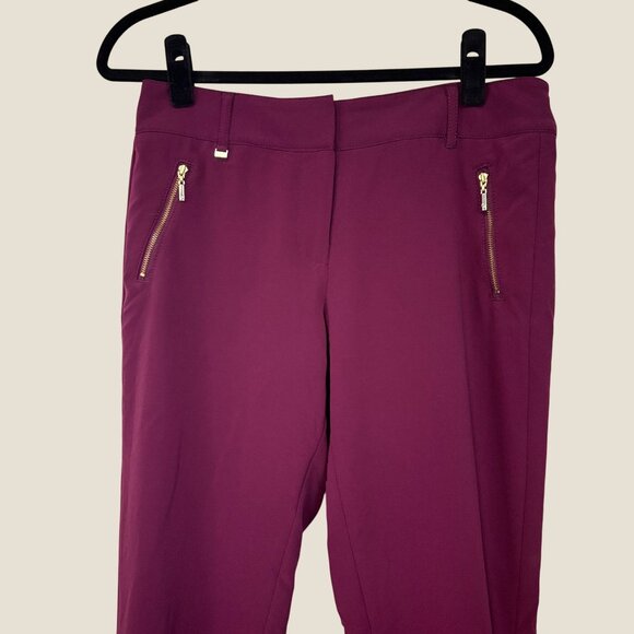 White House Black Market Plum Purple Cropped Dress Pants Womens Size 4 - Picture 2 of 9